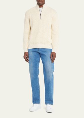 Men's Sunflower Half-Zip Sweater
