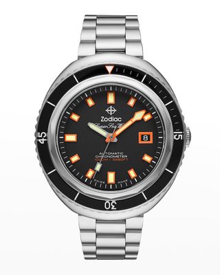 Men's Super Sea Wolf 68 Saturation Automatic Stainless Steel Watch