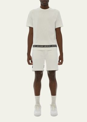 Men's Sweat Shorts with Logo Stripe