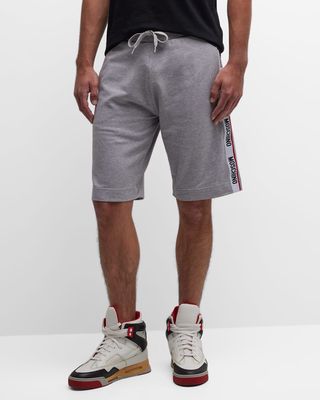 Men's Sweat Shorts with Side Taping