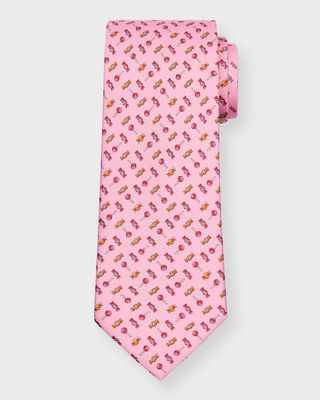 Men's Sweet Printed Silk Tie