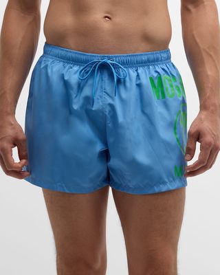 Men's Swim Shorts with Side Logo
