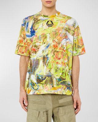 Men's T-Wash-G8 Abstract T-Shirt