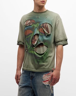 Men's T-Wasy Ripped Graphic T-Shirt