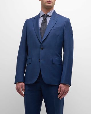 Men's Tailored Fit Wool Two-Button Suit