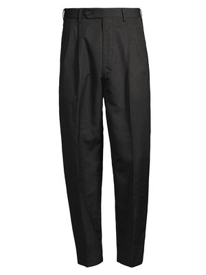 Men's Tailored Pinstripe Pants - Black - Size Small - Black - Size Small
