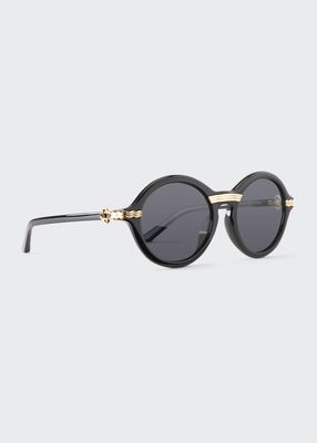 Men's Tajer Oval Acetate Sunglasses