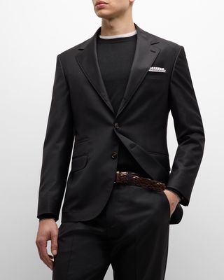 Men's Tasmanian Solid Virgin Wool Suit