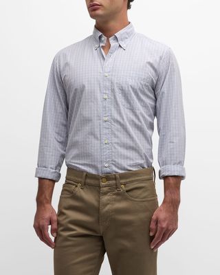 Men's Tattersall Poplin Button-Down Shirt