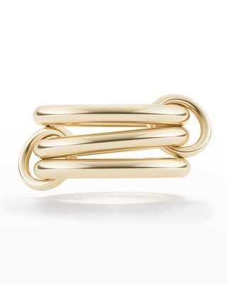 Men's Taurus Yellow Gold 3-Link Ring, Size 10.5