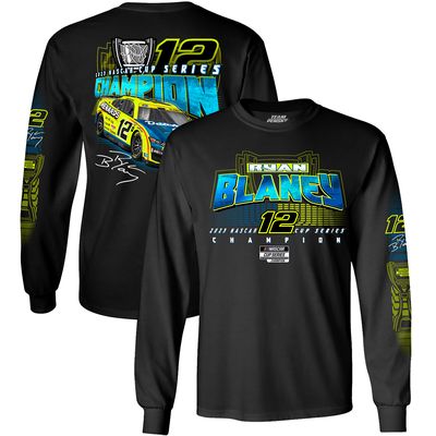 Men's Team Penske Black Ryan Blaney 2023 NASCAR Cup Series Champion Long Sleeve T-Shirt