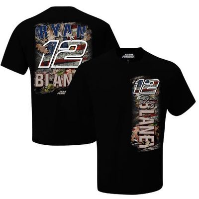 Men's Team Penske Black Ryan Blaney Patriotic T-Shirt