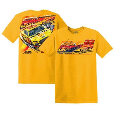 Men's Team Penske Gold Joey Logano Car T-Shirt