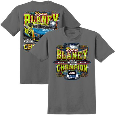Men's Team Penske Gray Ryan Blaney 2023 NASCAR Cup Series Champion T-Shirt