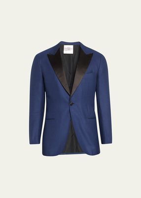 Men's Textured Cashmere-Silk Dinner Jacket