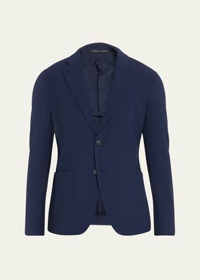 Men's Textured Suit Separate Jacket