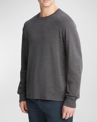 Men's Textured Thermal Sweater