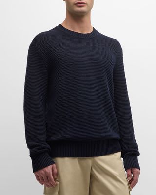 Men's Textured Wool-Blend Sweater