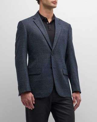 Men's Textured Wool Dinner Jacket