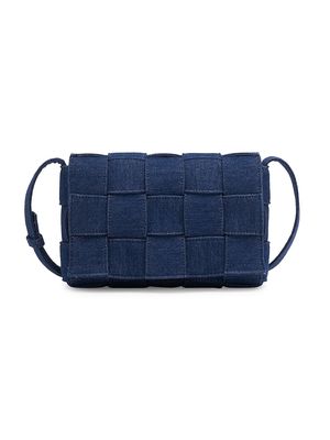 Men's The Cassette Denim Medium Shoulder Bag - Indigo Silver