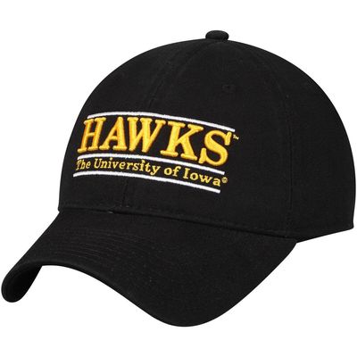 Men's The Game Black Iowa Hawkeyes Hawks Classic Bar Unstructured Adjustable Hat