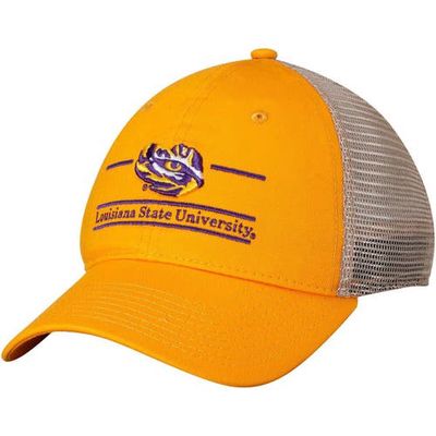 Men's The Game Gold LSU Tigers Logo Bar Trucker Adjustable Hat
