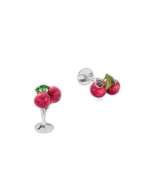 Men's The Pacha Cherry Sterling Silver Cufflinks - Silver - Silver