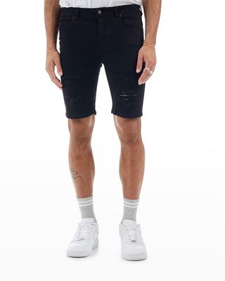 Men's The Thrift Distressed Denim Shorts - BCI Cotton
