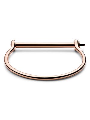 Men's Thin 14K Rose Goldplated Stainless Steel Screw Cuff - Rose - Size Small - Rose - Size Small