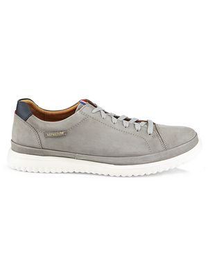 Men's Thomas Leather Lace-Up Sneakers - Light Grey - Size 10 - Light Grey - Size 10