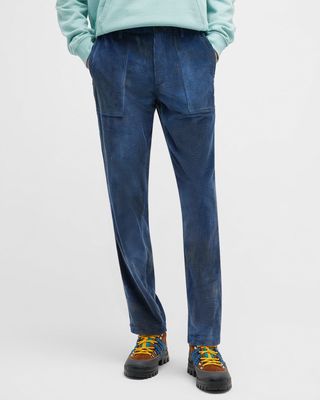 Men's Tie-Dye Corduroy Trousers