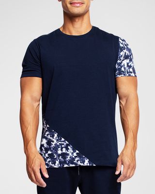 Men's Tie-Dye Paneled T-Shirt