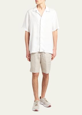 Men's Tiki Linen Camp Shirt