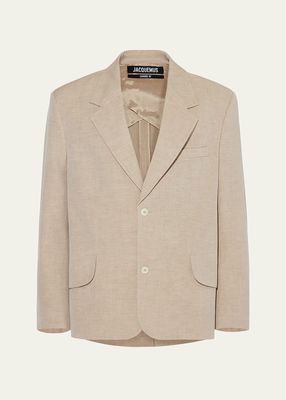 Men's Titolo Linen-Blend Sport Coat