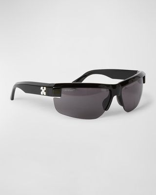 Men's Toledo Half-Rim Acetate Sunglasses