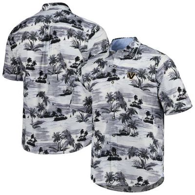 Men's Tommy Bahama Black Vanderbilt Commodores Tropical Horizons Button-Up Shirt