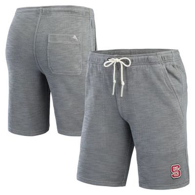 Men's Tommy Bahama Gray NC State Wolfpack Tobago Bay Tri-Blend Shorts