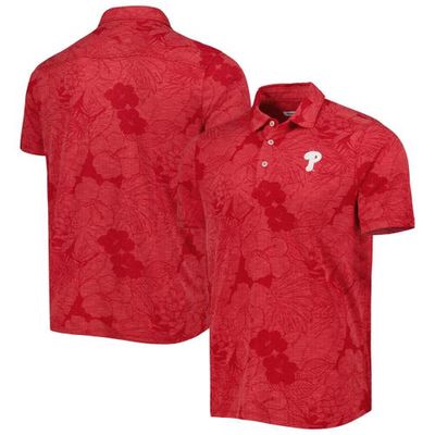 Men's Tommy Bahama Red Philadelphia Phillies Blooms Polo