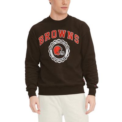Men's Tommy Hilfiger Brown Cleveland Browns Ronald Crew Sweatshirt