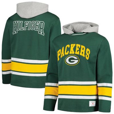 Men's Tommy Hilfiger Green Green Bay Packers Ivan Fashion Pullover Hoodie