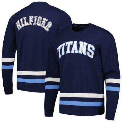 Men's Tommy Hilfiger Navy/Light Blue Tennessee Titans Nolan Long Sleeve T-Shirt