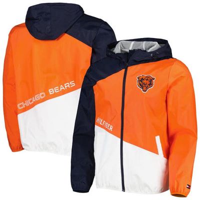 Men's Tommy Hilfiger Navy/Orange Chicago Bears Bill Full-Zip Jacket