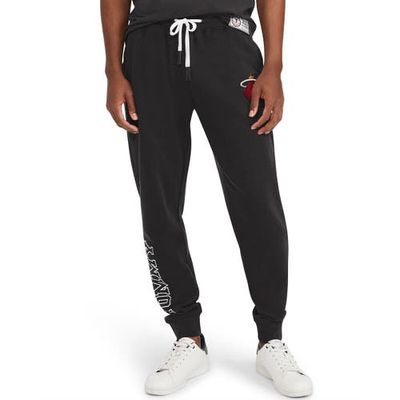 Men's Tommy Jeans Black Miami Heat Carl Bi-Blend Fleece Jogger Pants in Red
