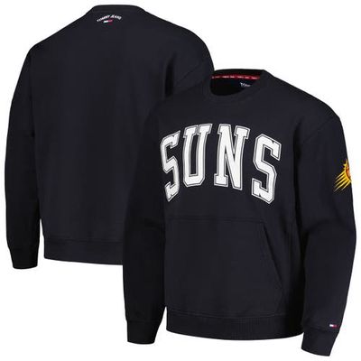 Men's Tommy Jeans Black Phoenix Suns Henry Pullover Sweatshirt