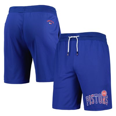 Men's Tommy Jeans Blue Detroit Pistons Mike Mesh Basketball Shorts