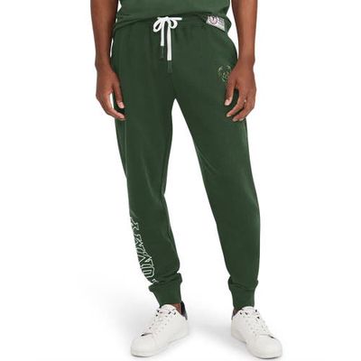 Men's Tommy Jeans Green Milwaukee Bucks Carl Bi-Blend Fleece Jogger Pants