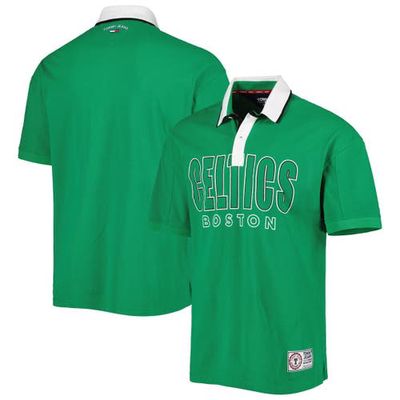 Men's Tommy Jeans Kelly Green Boston Celtics Stanley Pique Polo
