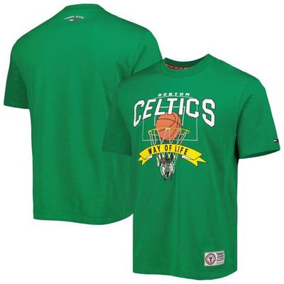 Men's Tommy Jeans Kelly Green Boston Celtics Tim Backboard T-Shirt
