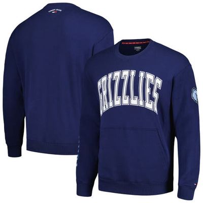 Men's Tommy Jeans Navy Memphis Grizzlies Henry Pullover Sweatshirt
