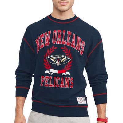 Men's Tommy Jeans Navy New Orleans Pelicans Peter French Terry Pullover Sweatshirt